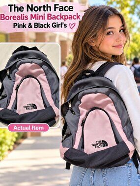 The North Face Borealis Mini Backpack Pink & Black Girl's